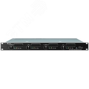 Цифровой усилитель мощности 4х250Вт, 100В, 50-20000Гц, THD 0.15%, сигнал/шум 100 дБ, высота 1 U (DA-250FH CE301) - TOA