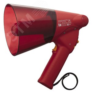 Мегафон с сиреной, 6W, дальность 250м/ сирены 315м, исполнение IP-X5 (ER-1206S EU) - TOA