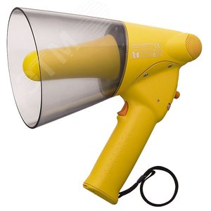 Мегафон со свистком, 6W, дальность 250м/ свистка 315м, исполнение IP-X5 (ER-1206W EU) - TOA