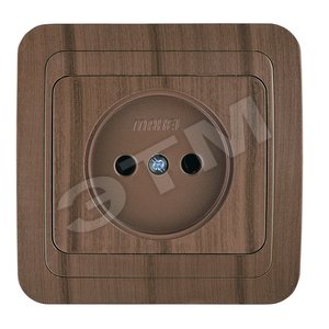 Mimoza N Розетка без заземления (керамика) орех - Makel