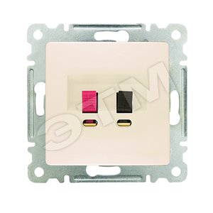 Lillium Механизм розетки бежевой Hi-Fi - Makel