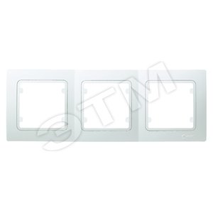 Lillium Kare Рамка 3 поста + вставка белая (31002703) - Makel