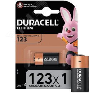 Элемент питания CR123 ULTRA (10/50/5400) - Duracell