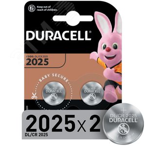 Элемент питания CR2025-2BL (20/200/29400) - Duracell