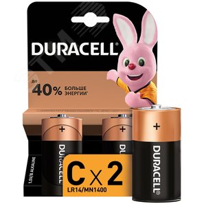Элемент питания LR14-2BL NEW (2/20/6440) - Duracell
