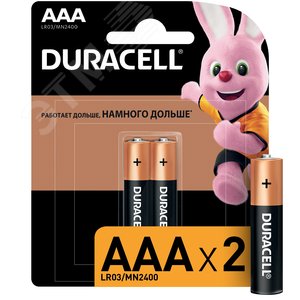 Элем. Пит. Duracell LR03-2BL BASIC NEW (2/20/16500) (Б0014052)
