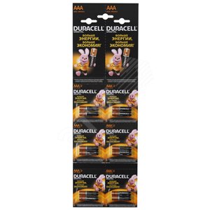 Элем. Пит. Duracell LR03-2BL BASIC 2*6 NEW (12/120/17280) (Б0019682)