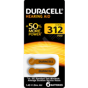 Элемент питания ZA312-6BL (60/600/54000) - Duracell