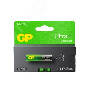 Батарейка алкалиновая c технологией G-tech GP Ultra Plus Alkaline 15А AА - GP