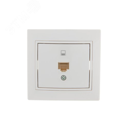 MIRA Розетка компьютерная RJ45x1 белая 2