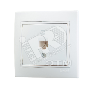 MIRA Розетка компьютерная RJ45x1 белая