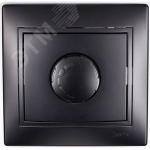 MIRA Диммер 1000Вт чёрный бархат со вставкой (10шт/120шт)