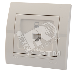 DERIY Розетка RJ45 белый - Lezard