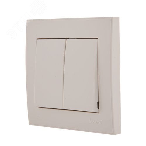 Выключатель RAIN двойной белый 2