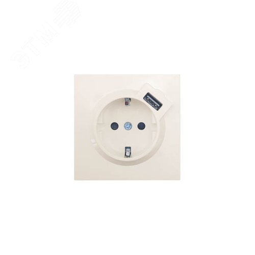ZIMA Розетка с заземлением (16 А) + USB ,механизм, слоновая кость Lezard 704-9088-181 - Lezard