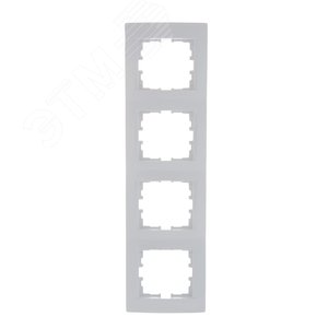 KARINA Рамка 4-ая вертикальная б/вст белая (10шт/120шт)