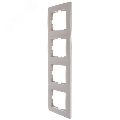 KARINA Рамка 4-ая вертикальная б/вст крем (10шт/120шт) 2