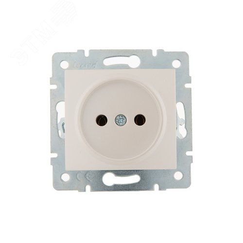 KARINA Розетка б/з керамика крем (10шт/120шт) 2