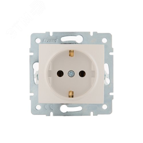 KARINA Розетка с/з керамика жемчужно-белый перламутр (10шт/120шт)