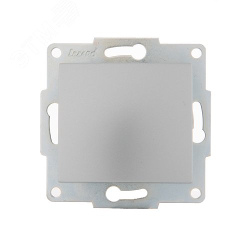 KARINA Выключатель матовое серебро  (10шт/120шт) 2