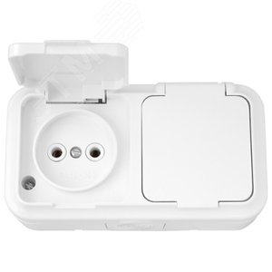 Беларусь Розетка двойная наружная IP44