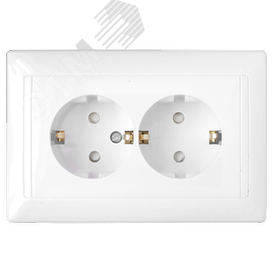 Беларусь Розетка штепс 2-мест с з/к со шторкой скруст