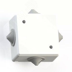 IP44 Коробка ответвительная открытой установки КОА-001-БК без контактной группы 78х78х42, белая - Кунцево