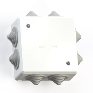 IP44 Коробка ответвительная открытой установки КОА-003-БК без контактной группы 90х90х42, белая - Кунцево