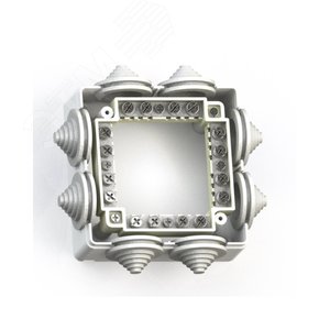 IP44 Коробка ответвительная открытой установки КОА-003 с контактной группой 90х90х42, белая - Кунцево