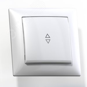 СЕЛЕНА Переключатель скрытой установки одноклавишный 10А С610-396,  слоновая кость