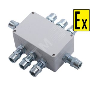 Коробка коммутационная взр КВМК 122209 (А(3 КВ    M20К-Л)-C(1 КВ M25К-Л)-(24х2.5мм)1ExeIIBT5Gb - СМД