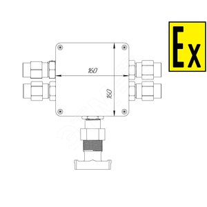 Коробка коммутационная взрывозащищенная для греющего кабеля КВМК ГК 201 (СМД0000001000) - СМД