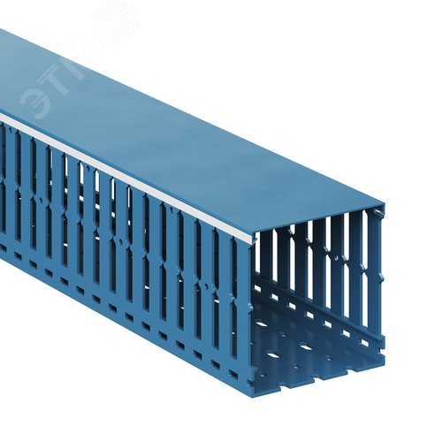 Короб перфорированный 100х100 синий RL12 - DKC (ДКС)