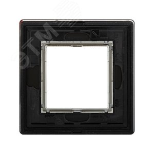 Рамка из алюминия, ''Avanti'', черная, 2 модуля 3