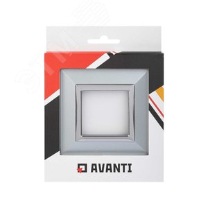 Рамка из металла, ''Avanti'', светло-серебристая, 2 модуля - фото 5