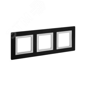 Рамка из алюминия, ''Avanti'', черная, 6 модулей 2
