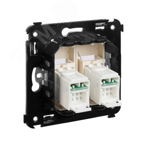 Avanti Розетка RJ-45 в стену, 5e двойная, ''Ванильная дымка'' - фото 4