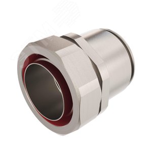 Муфта металлорукав DN=40-жесткая труба D=40мм IP66/IP67 никелированная латунь 2