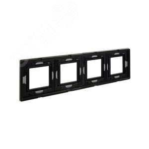 Рамка из натурального стекла, ''Avanti'', светло-серая, 8 модулей 4