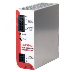 Источник питания ECO POWER, однофазный, 120Вт ,   5А, 24В (XCSL1120W024VAA) - DKC (ДКС)