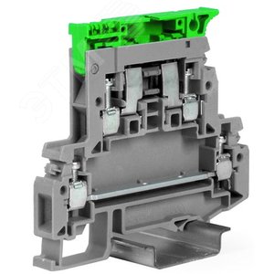 Держатель предохранителя двухуровневый 4кв.мм бежевый