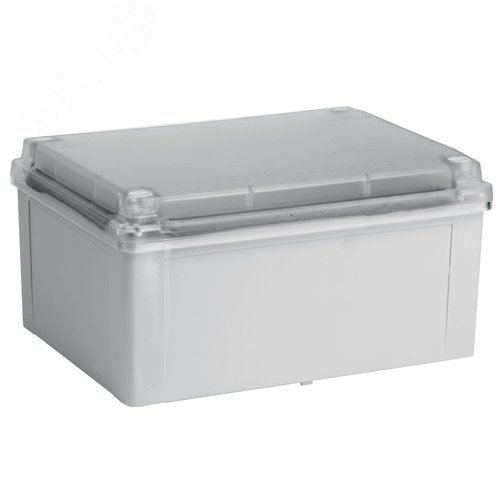 Коробка распределительная с гладкими стенками прозрачная IP56 190х140х70мм - фото 3