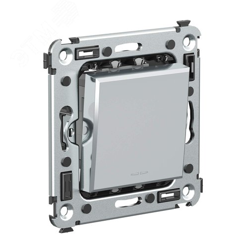 Avanti Переключатель одноклавишный в стену  Закаленная сталь 2