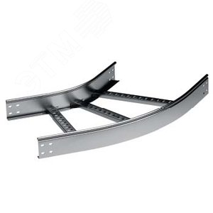 Угол горизонтальный 45 градусов 100x500 R=600мм цинк-ламельный