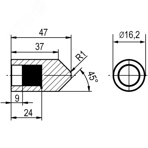 Трансформатор тока CT60 400A, класс 0.2S, 2.5ВА - фото 2