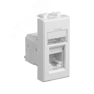 Компьютерная розетка ''Белое облако'' ''Avanti'' RJ-45 модульная, кат. 6А, 1 мод 2