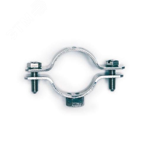 Хомут трубный 2 1/2 (75-80 мм) М10 оцинкованная сталь - DKC (ДКС)