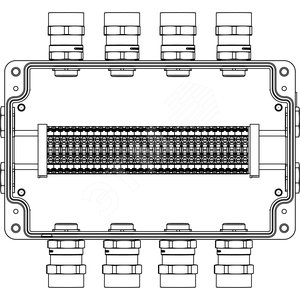 Взрывозащищенный корпус из алюминия 260x160x90мм  1Ex e IIC Т6 Gb / Ex tb IIIB T80°C Db IP66        Температурный режим Т6 40°C                       Количество клемм:                                 CBC.4 15 шт. Ток А - DKC (ДКС)