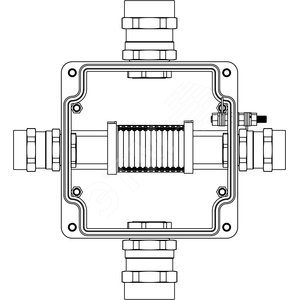 Коробка клеммная взрывозащищенная из полиэстера TBE-P-05 -(12xCBC.2) -1x6018AASDKGM4SB(A) - 1x6018AASCKGM3SB(B) - 1x6018AASDKGM4SB(C) -1x6018AASCKGM3SB(D)1Ex e IIC Т5 Gb / Extb IIIC T95°C Db IP66 - DKC (ДКС)