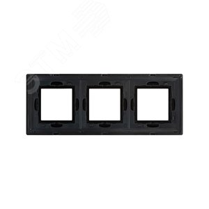 Рамка из металла, ''Avanti'', черная, 6 модулей 3